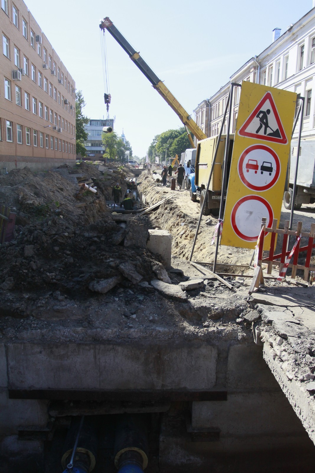 Реконструкция улицы Калинина в Пскове