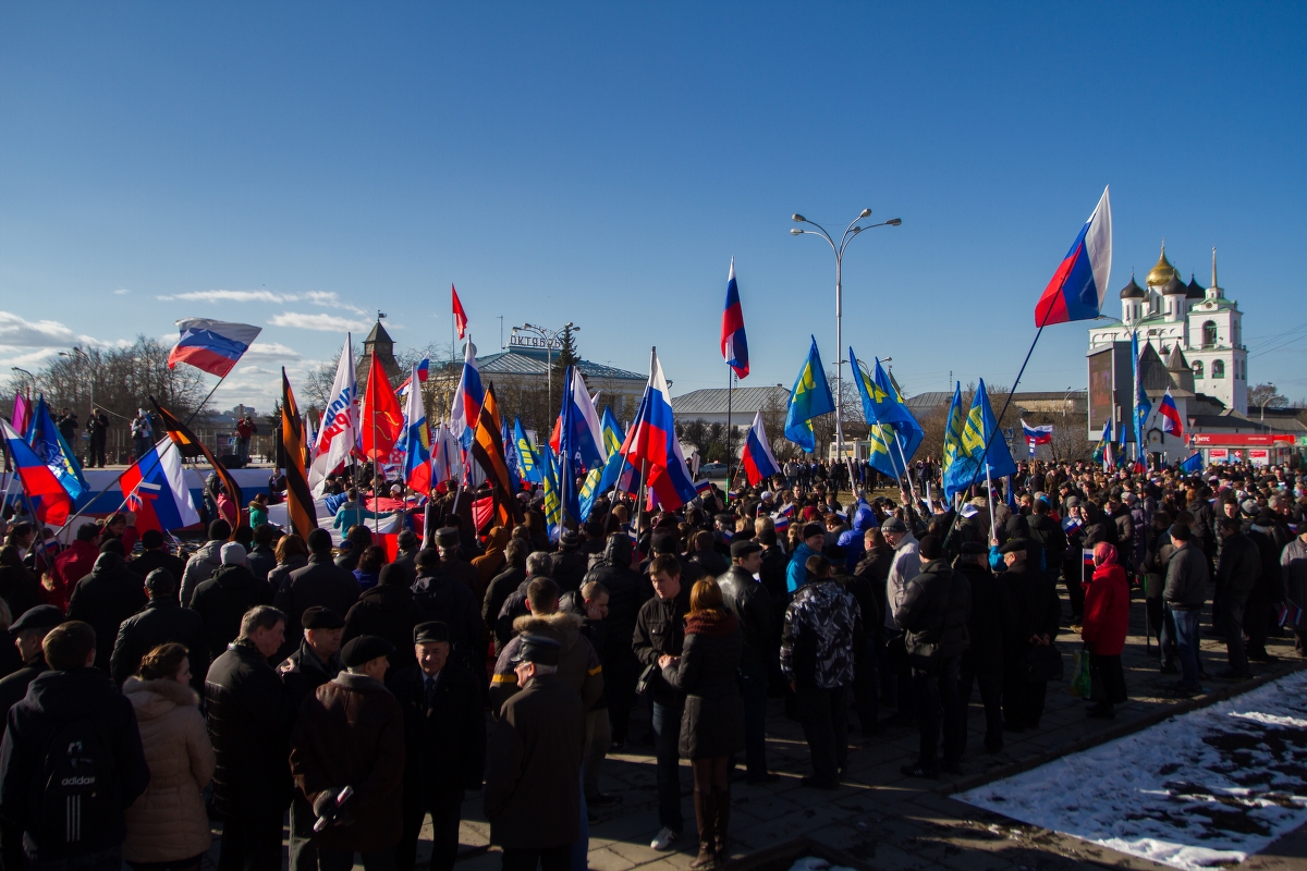 Митинг в крыму 2014