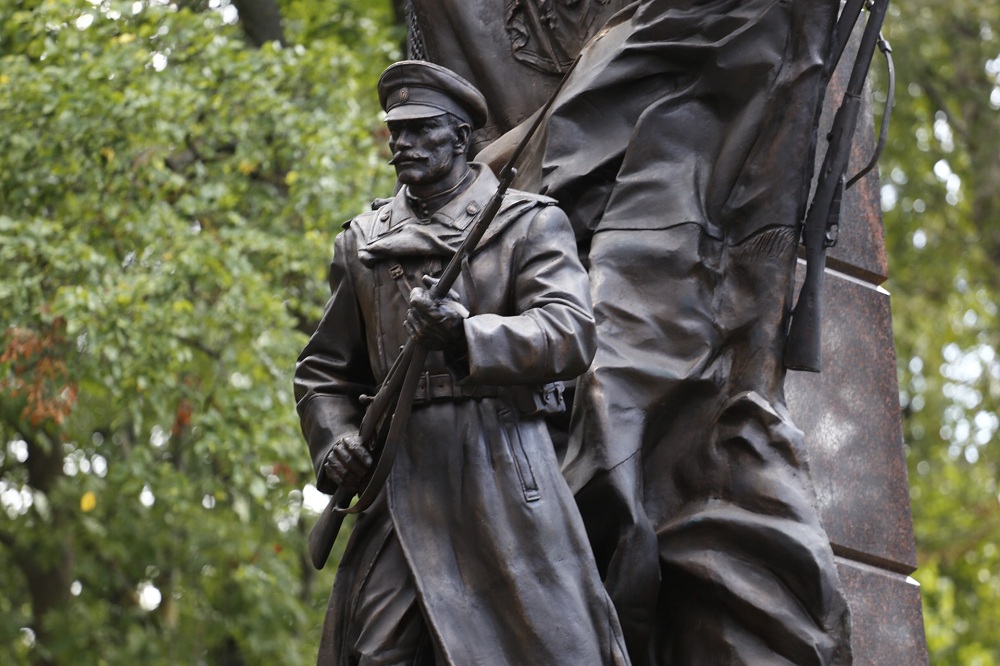 Открытие в Пскове памятника героям Первой мировой войны