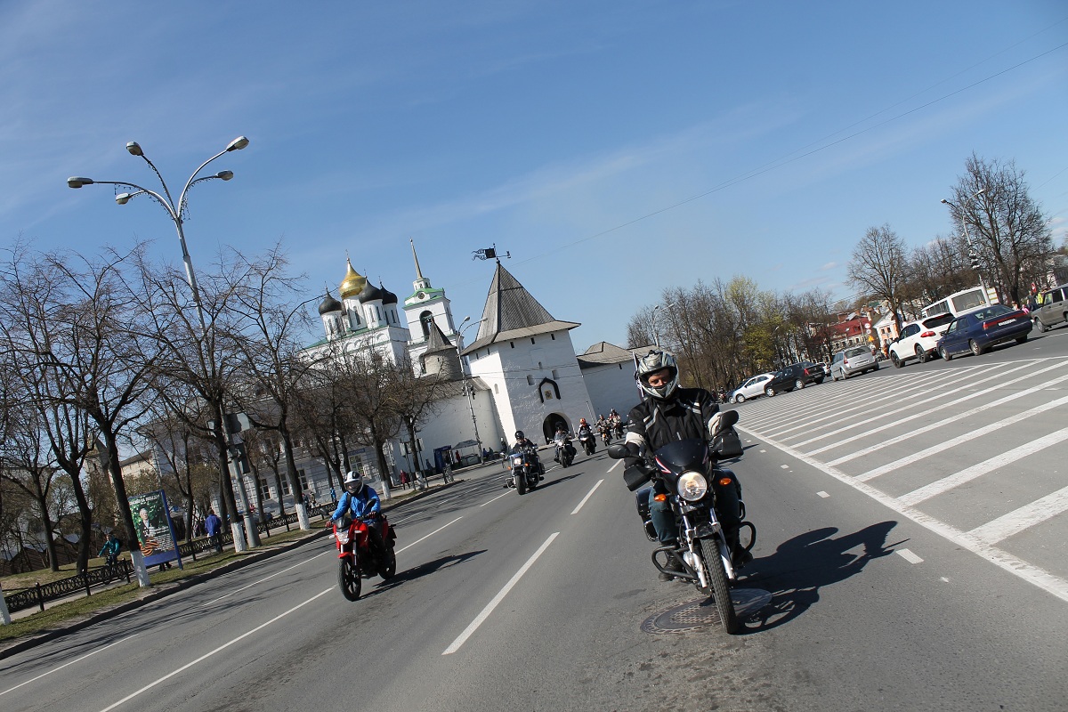 Открытие мотосезона в Пскове