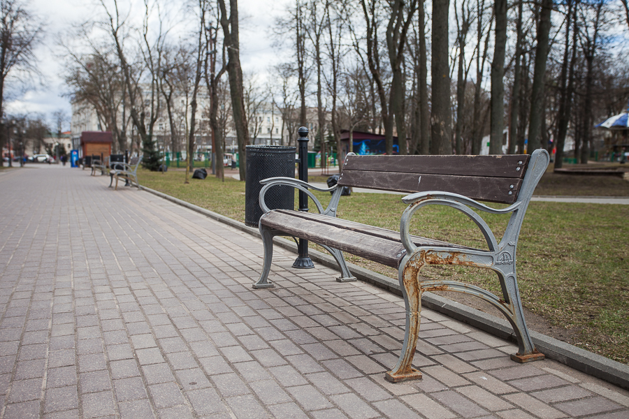 Скамейки в Детском парке