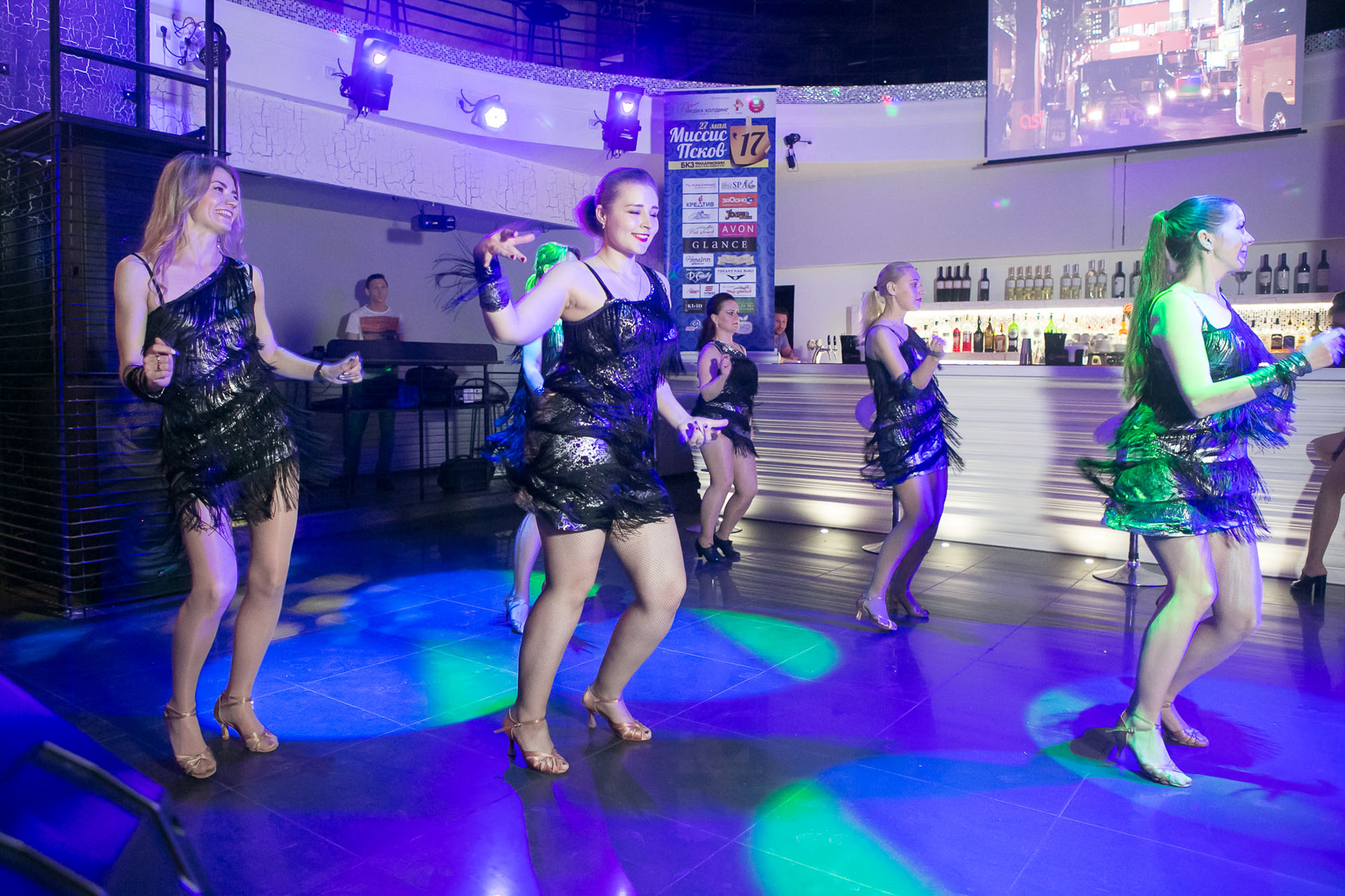 Конкурсантки «Миссис Псков 2017» в клубе NATA INN GRILL & DANCE