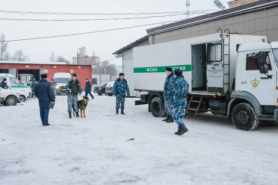 Показательные выступления псковского конвоя 