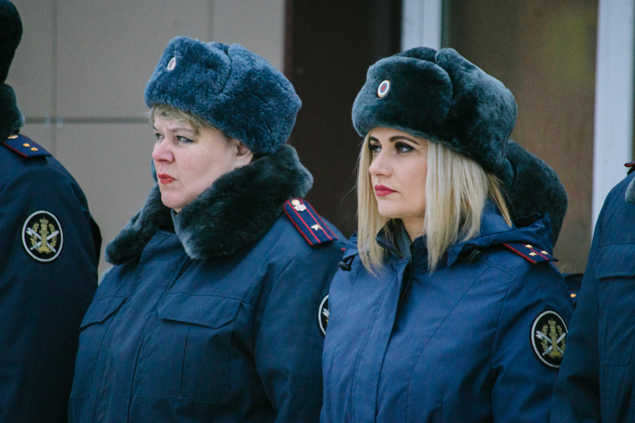 Торжественное построение в Отделе по конвоированию псковского УФСИН