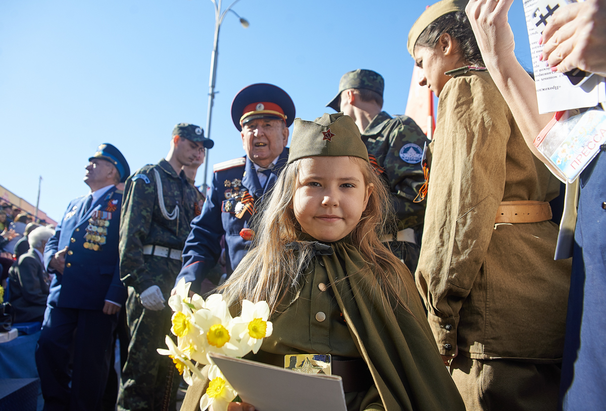 Празднование Дня Победы в Пскове