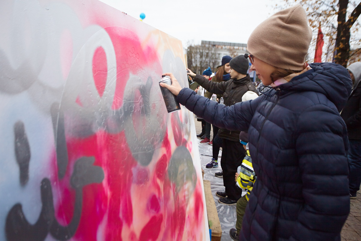 Фестиваль граффити в рамках проекта «Великие имена России»