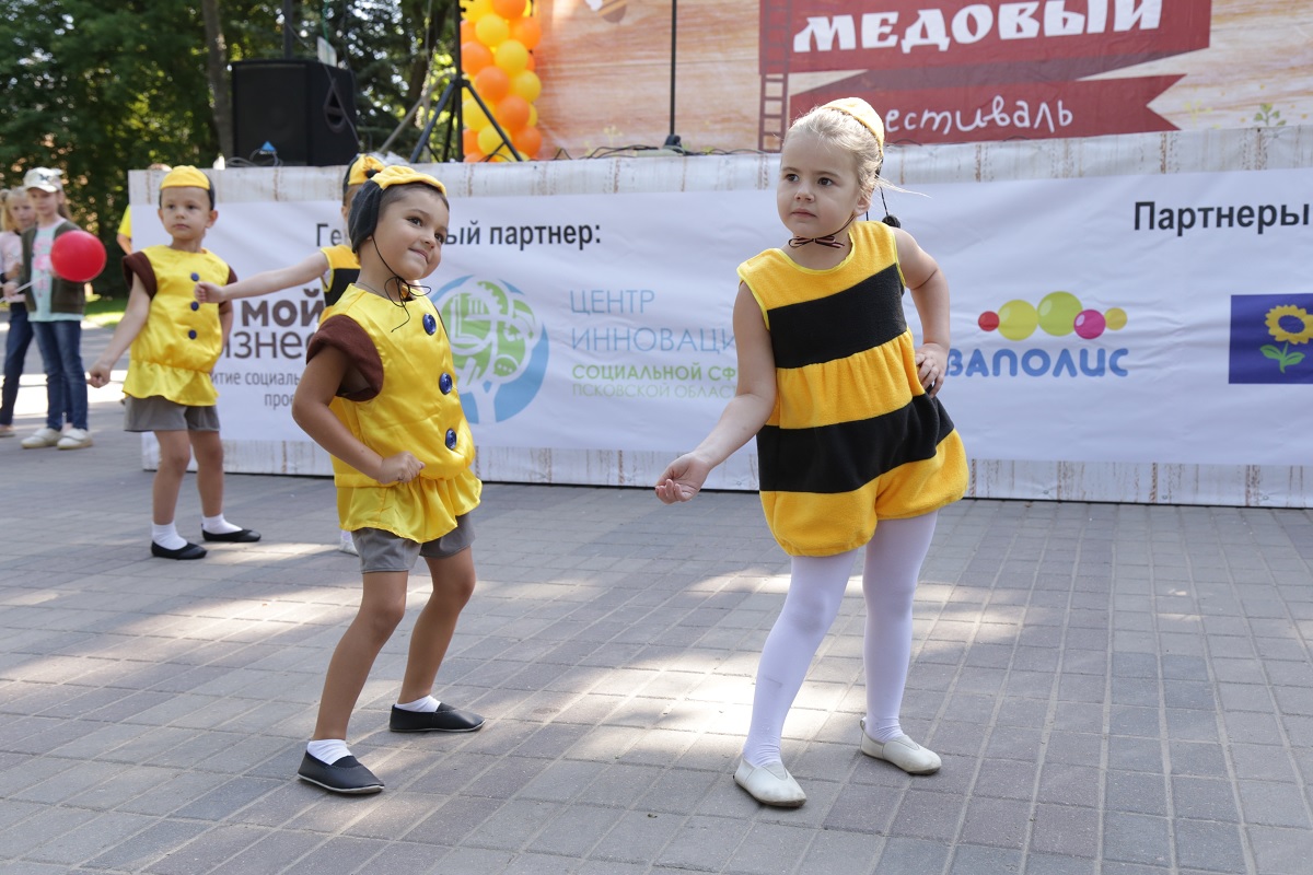 Танцы, песни, игры и подарки «Медового фестиваля» 