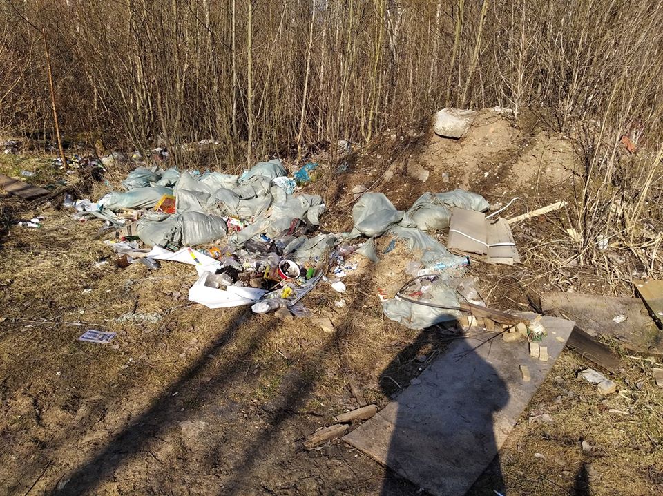 Свалка по дороге к памятнику экипажу Гудина