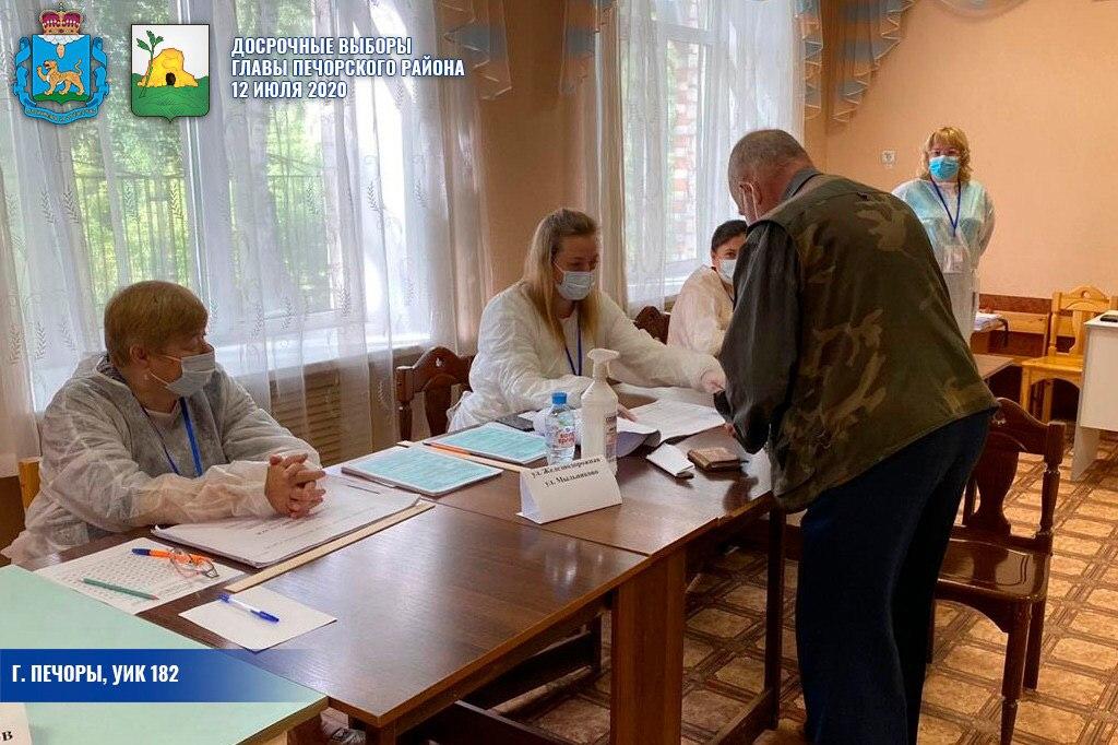 Участки для голосования в Печорском районе