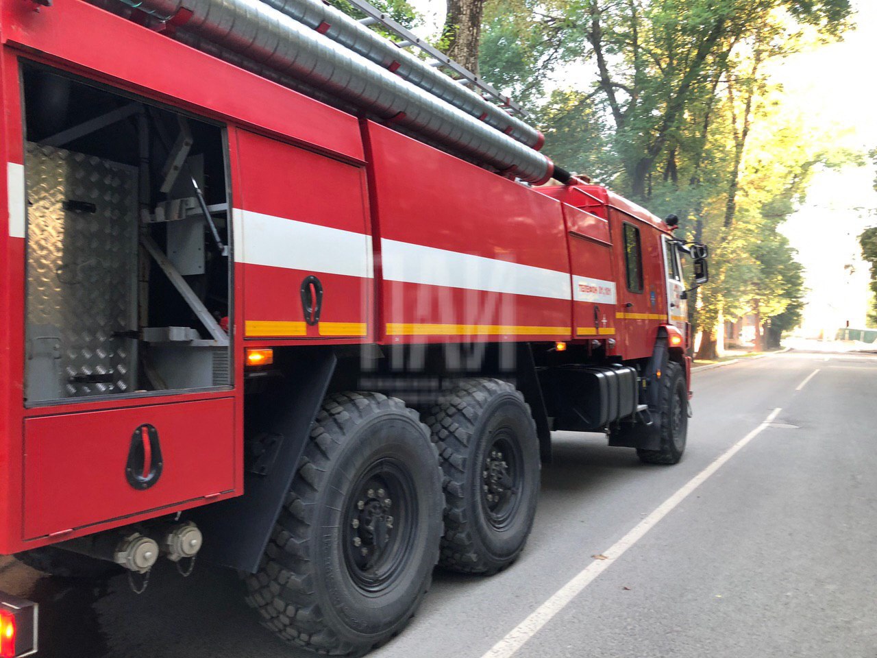 Возгорание на улице Олега Кошевого