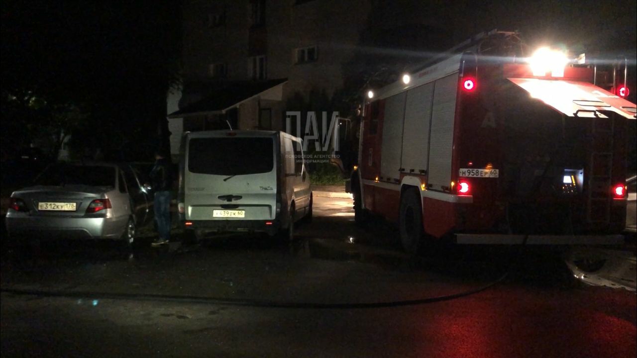 Пожар на улице Красноармейской