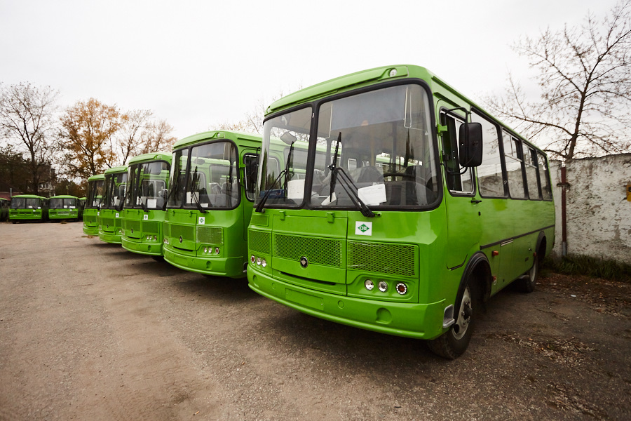 Новые автобусы поступили в автопарк Псковпассажиравтотранса