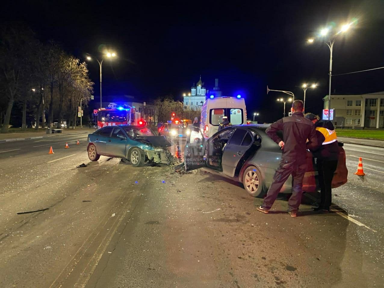 Три человека пострадали в ДТП в центре Пскова