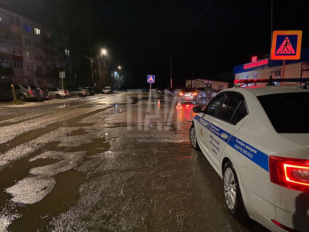 Наезд на пьяного пешехода в деревне Писковичи