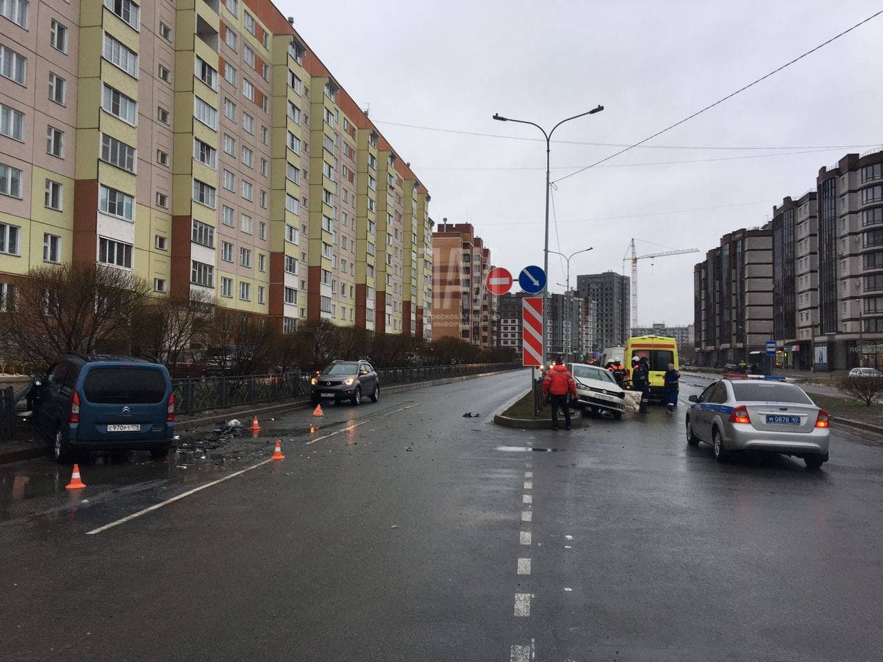 ДТП на Коммунальной в Пскове
