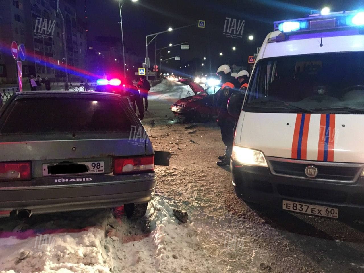 Столкновение автомобилей на Рижской