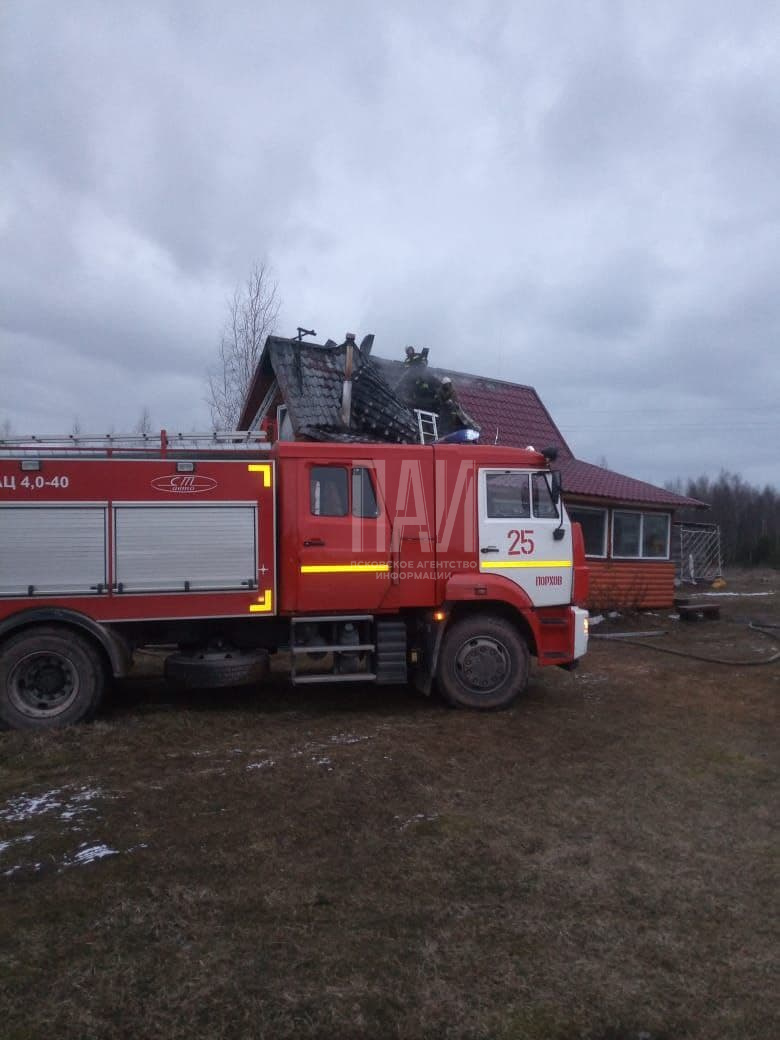 Пожар в деревне Федково