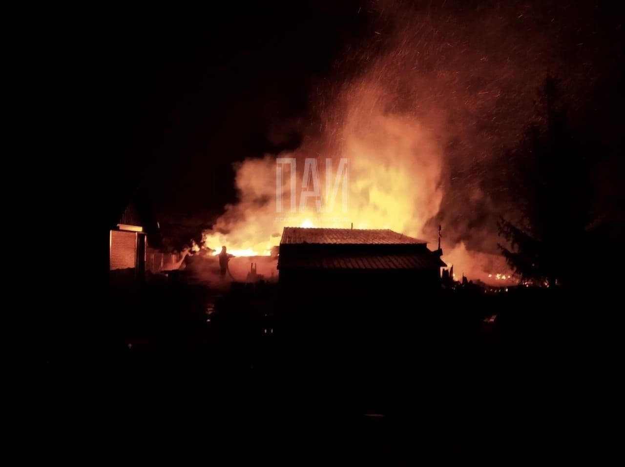 Пожар в Стругокрасненском районе