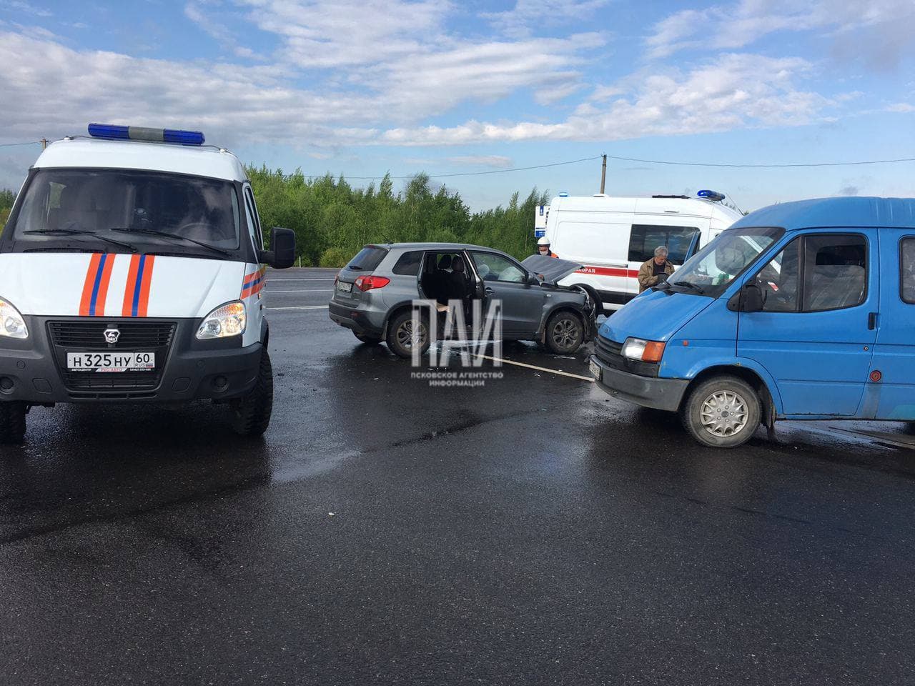 Два человека пострадали в результате ДТП в Псковском районе