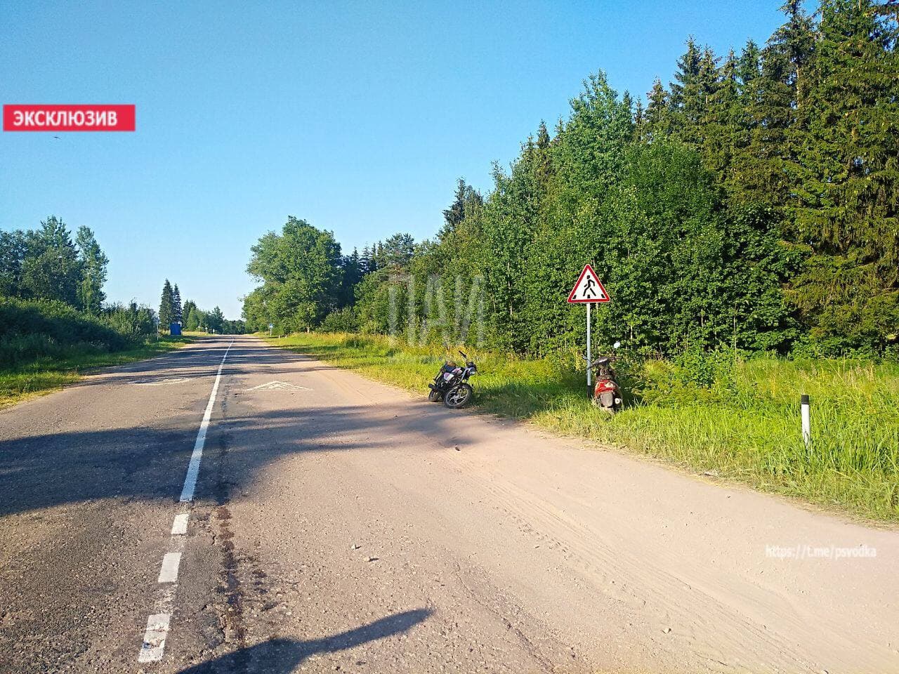 Фото с места происшествия: авария из-за лопнувшего буксировочного троса