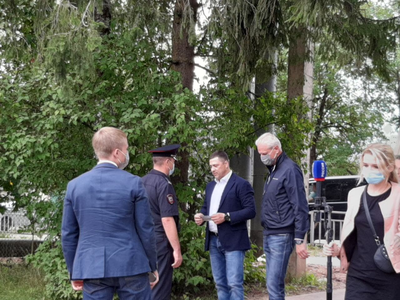 Рабочий визит губернатора Псковской области Михаила Ведерникова в Дно