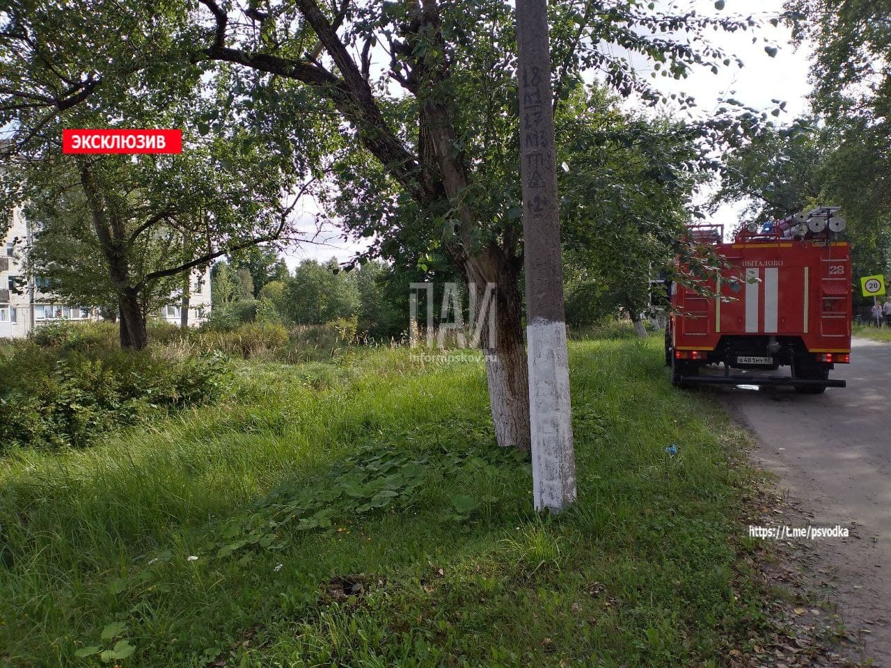 Пожар произошел 16 августа в Пыталово