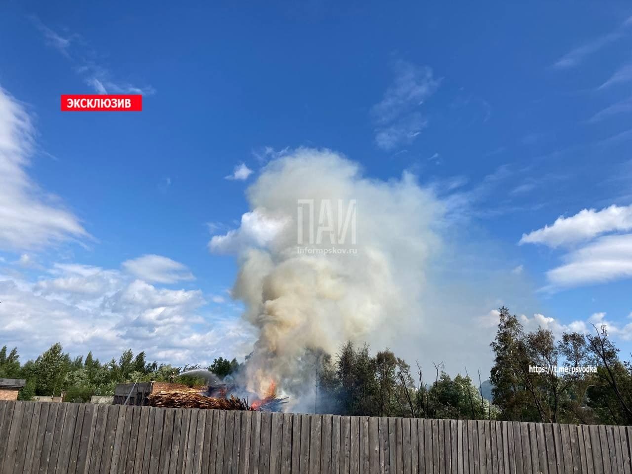 Пожар на пилораме