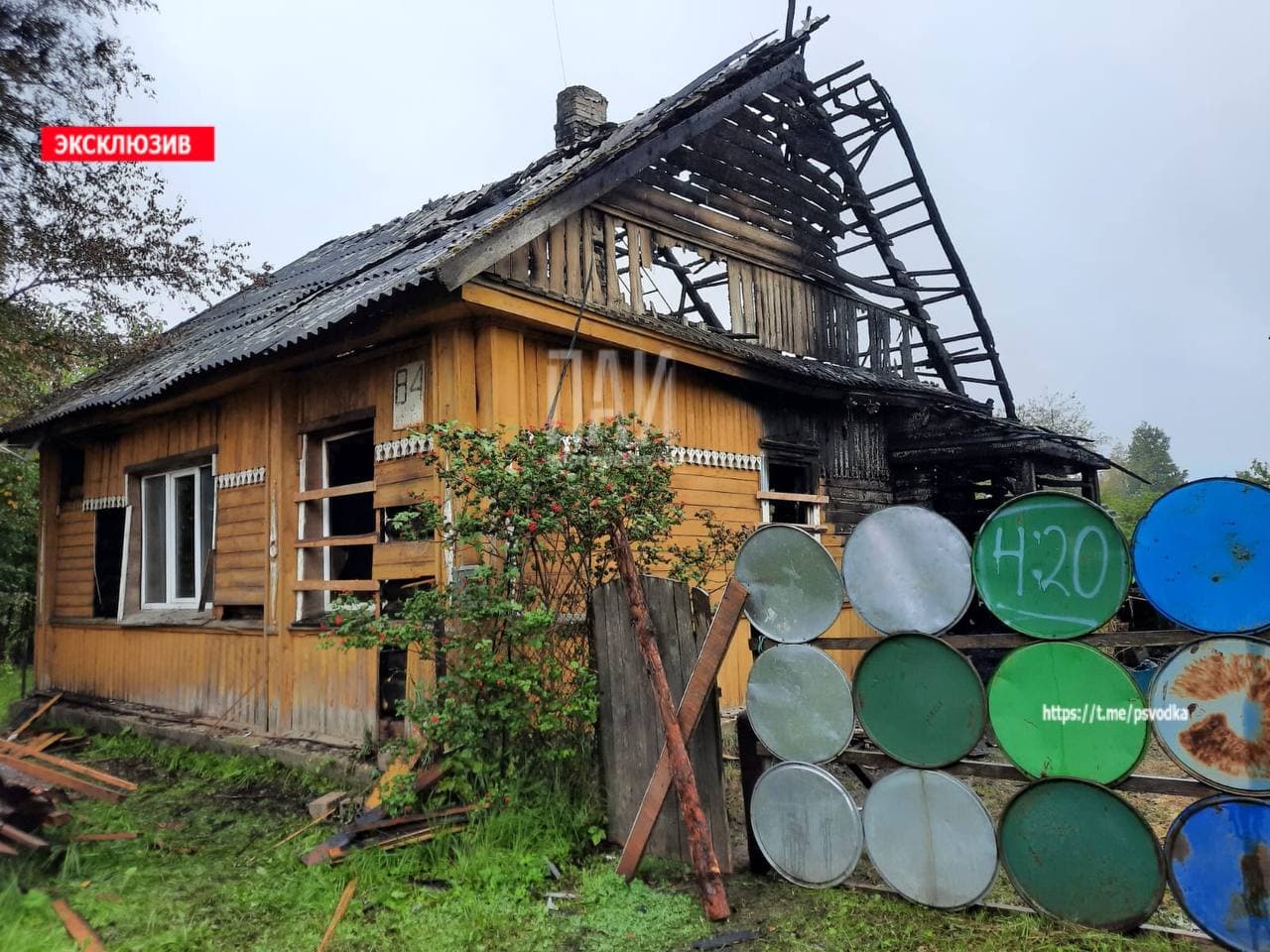 Место убийства в Опочке
