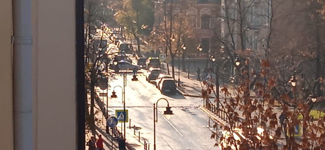 Улицу Ленина перекрыли в Пскове спецмашины