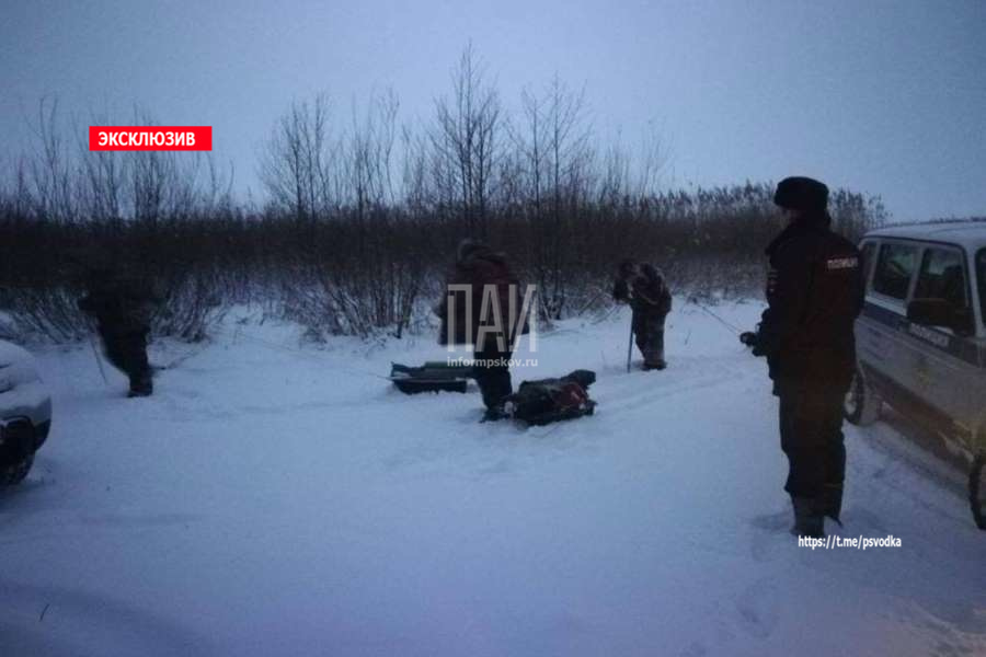 Ещё три рыбака оказались оторванными от берега Чудского озера недалеко от деревни Стропицы Гдовского района