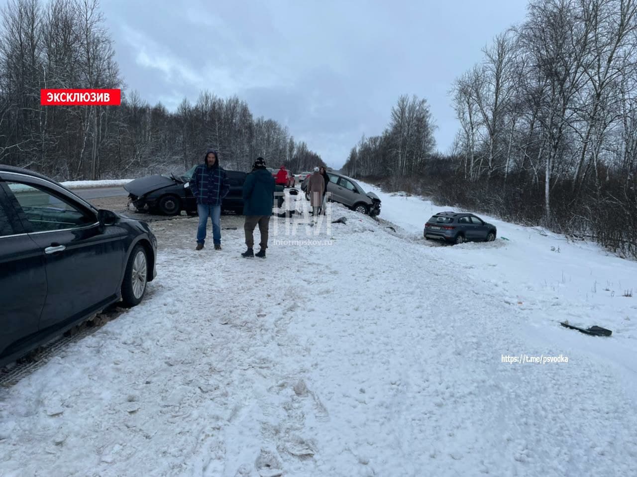 Двое детей пострадали в ДТП в Псковской области 