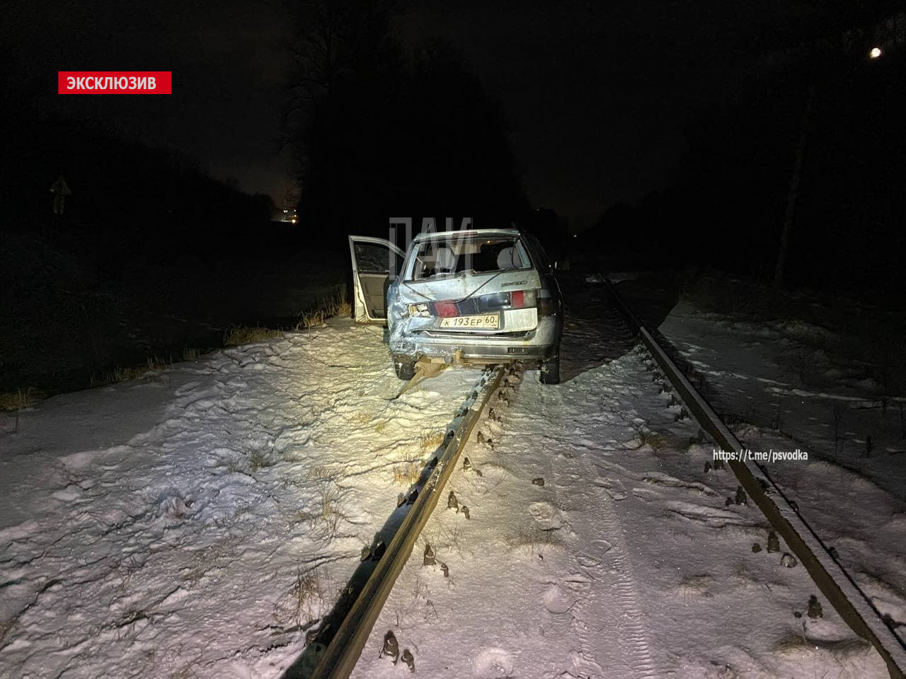 ДТП на железнодорожных путях