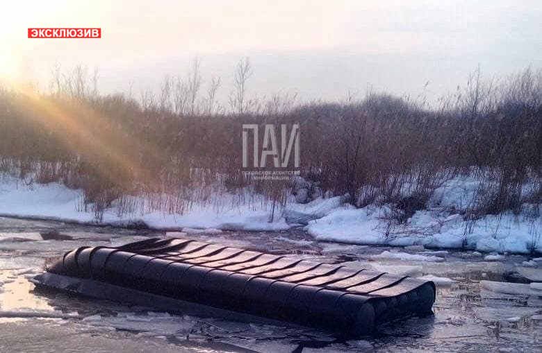 Эксклюзивные фотографии с места гибели человека на реке Большая Толба