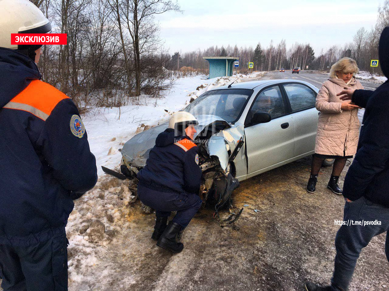 Житель Санкт-Петербурга попал в ДТП в Псковском районе