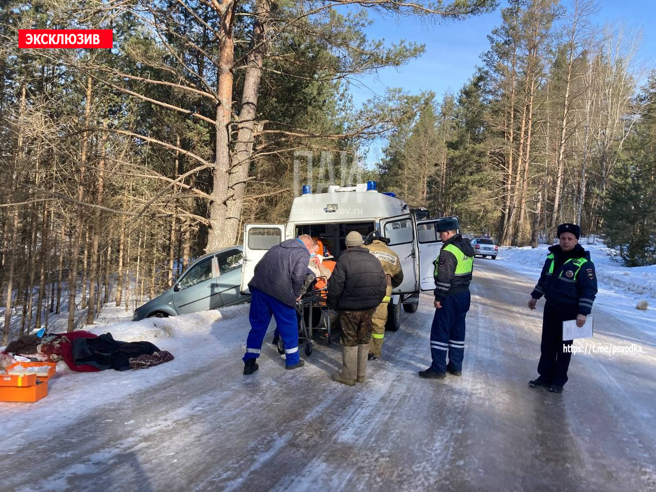 Пассажирка пострадала после съезда автомобиля в кювет в Невельском районе