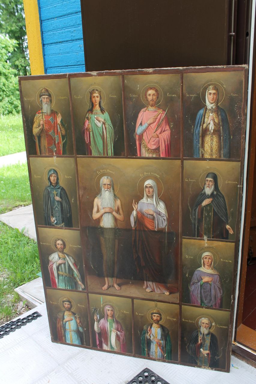 Реставрация икон началась в церкви Николая Чудотворца в Пыталово