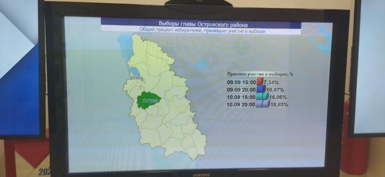 Явка на выборах глав пяти районов Псковской области