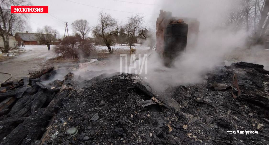 Пожар в Печорском районе 