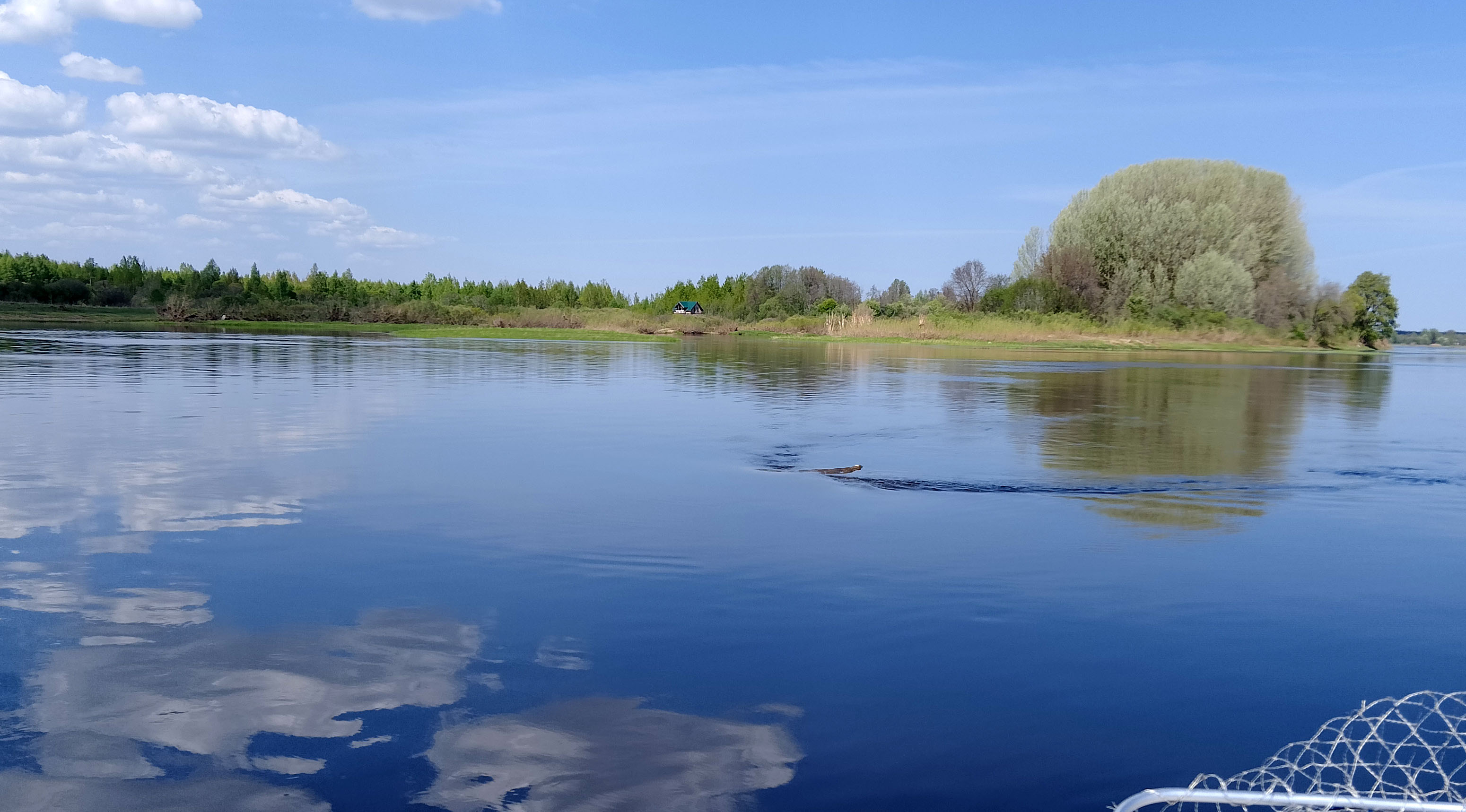 Под водой, как минимум трёхметровый камень, но из воды торчит пока лишь пару сантиметров.