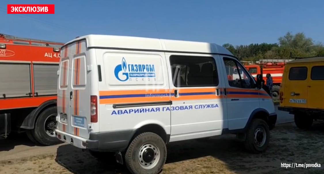 Пожар в Порхове