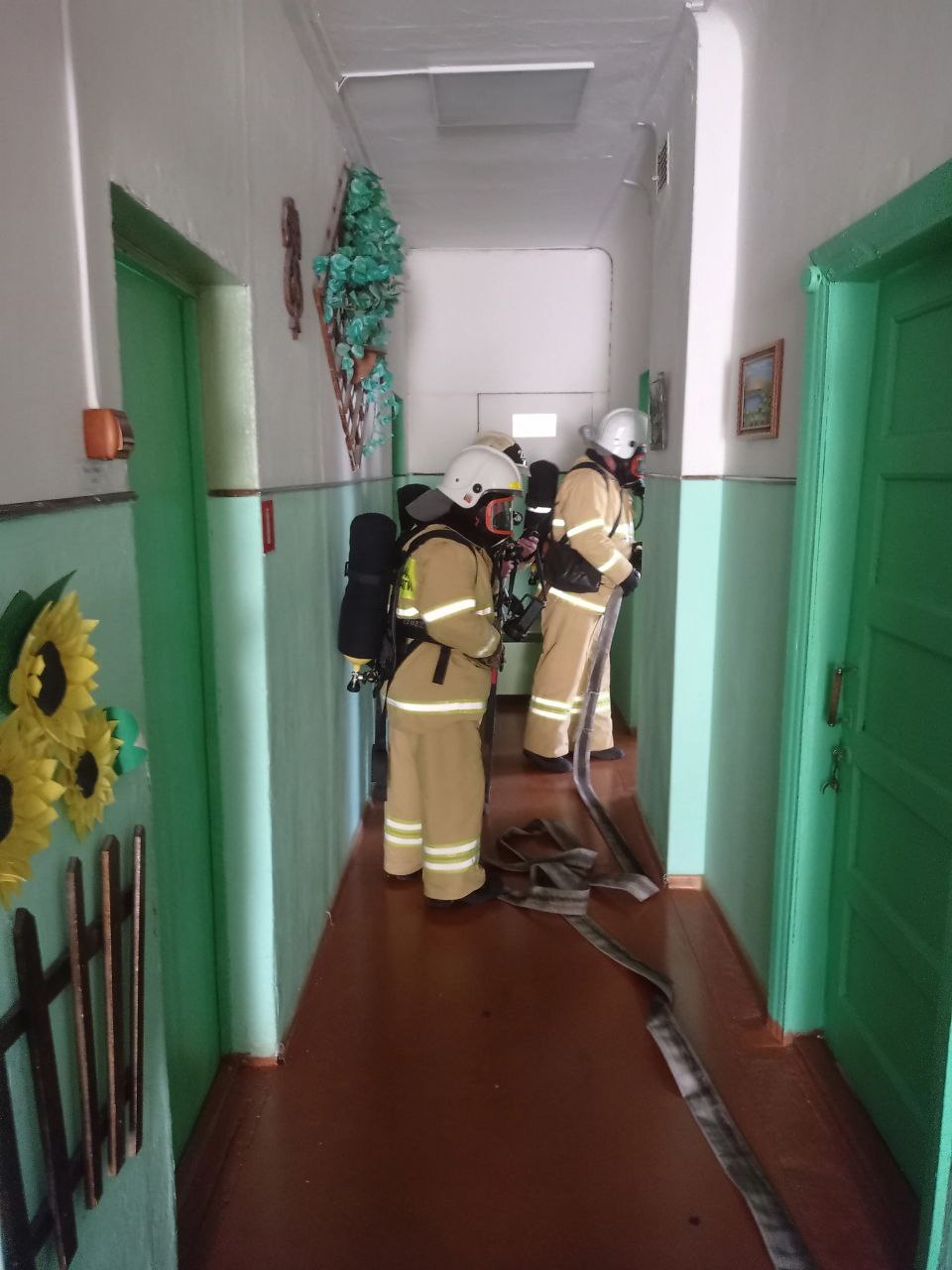 Учения пожарной части Пыталово
