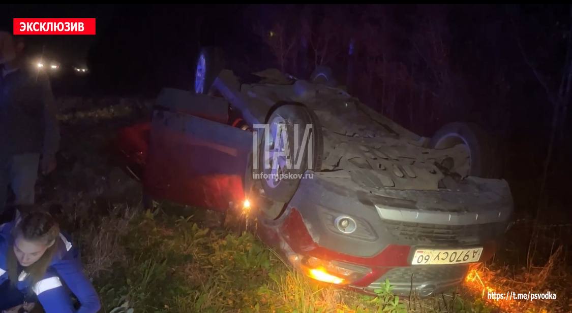 Двух женщин госпитализировали после ДТП в Псковском районе