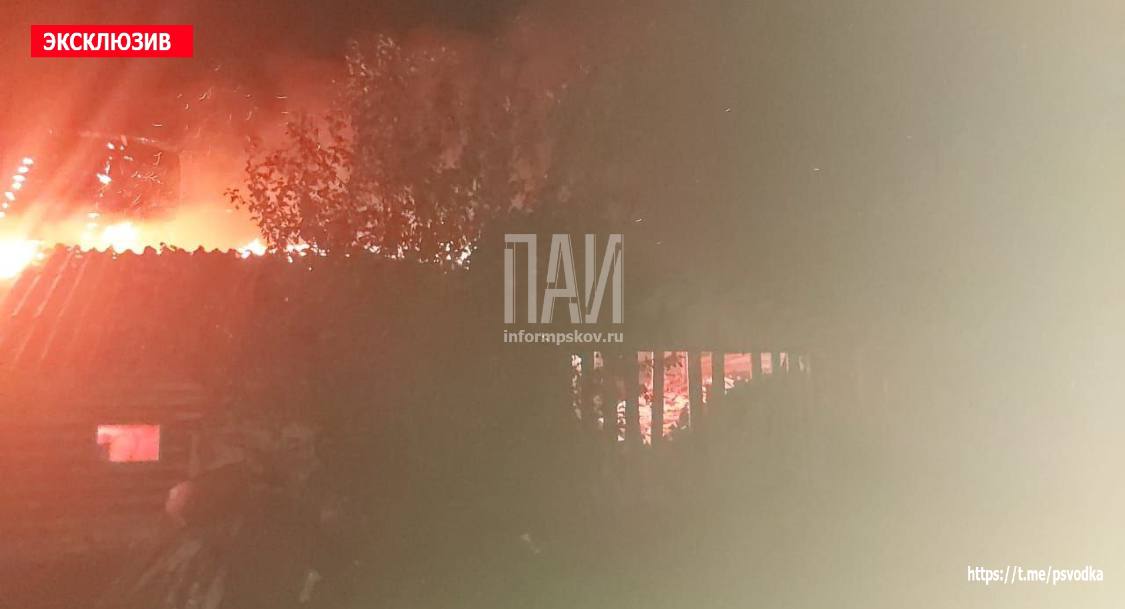 Два человека погибли на пожаре в Опочке