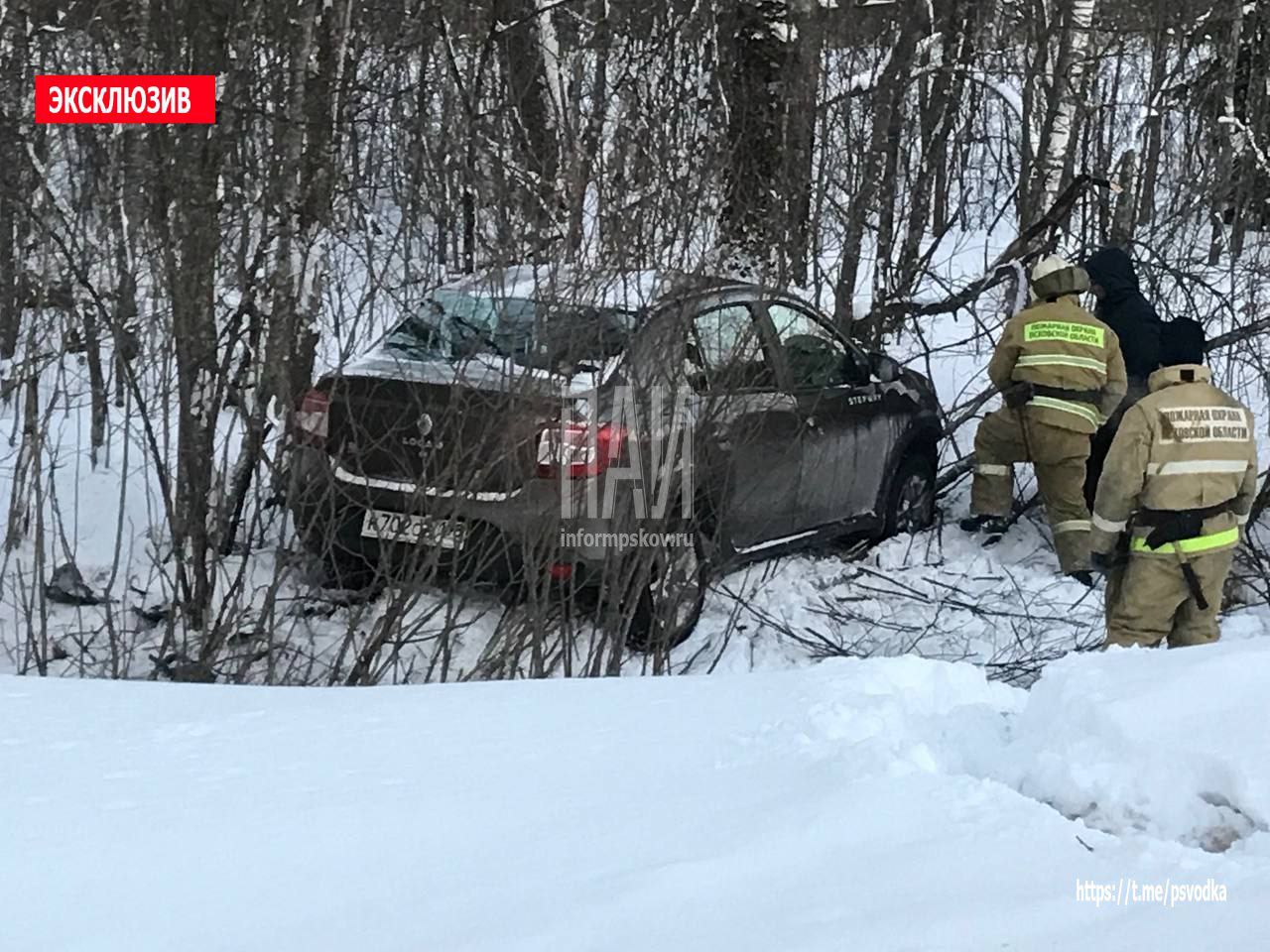 Автомобиль вылетел в кювет в Усвятском районе