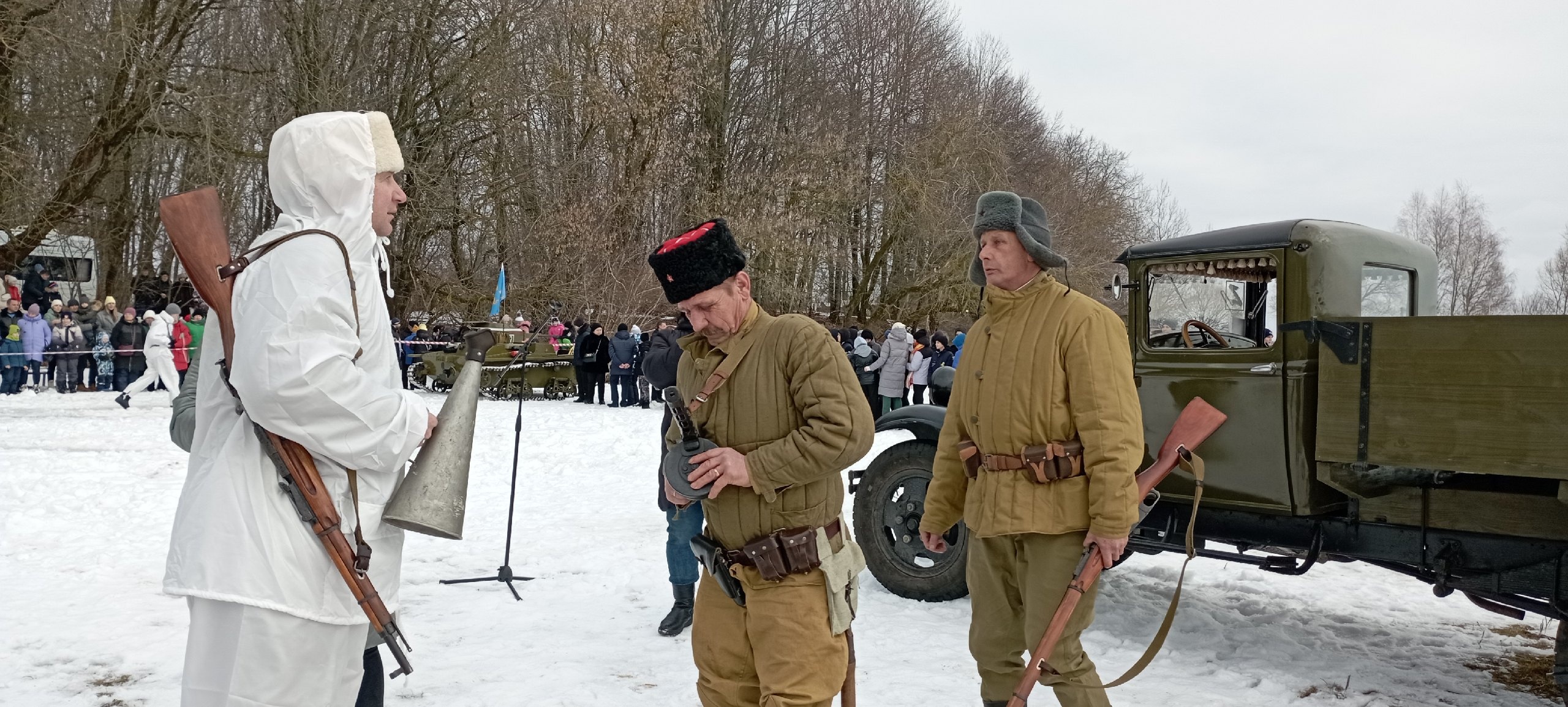 Реконструкция, посвящённая полному снятию блокады Ленинграда.