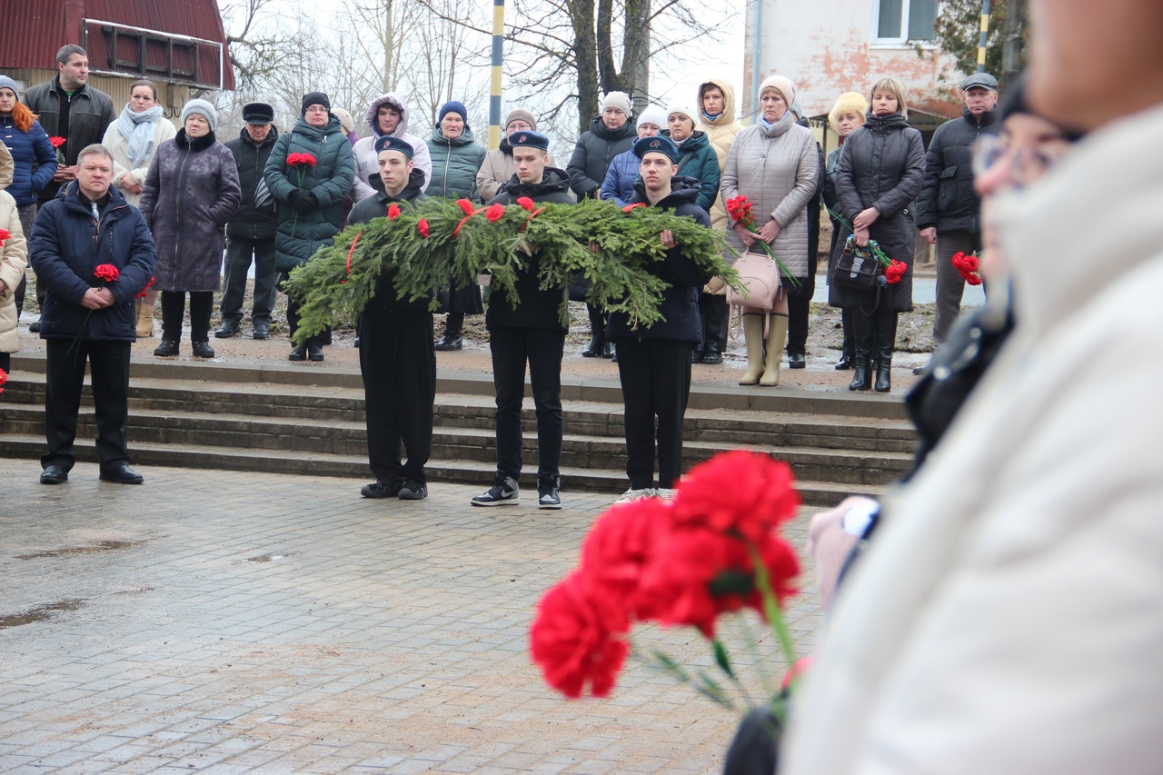 Жители Пустошки отметили 80-летие освобождения города от немецко-фашистских захватчиков