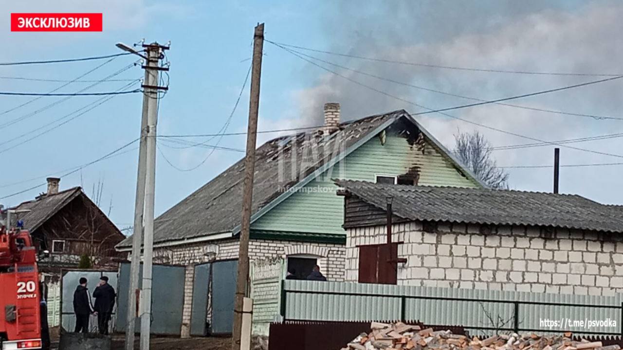 Пожар произошел в жилом доме в Опочке