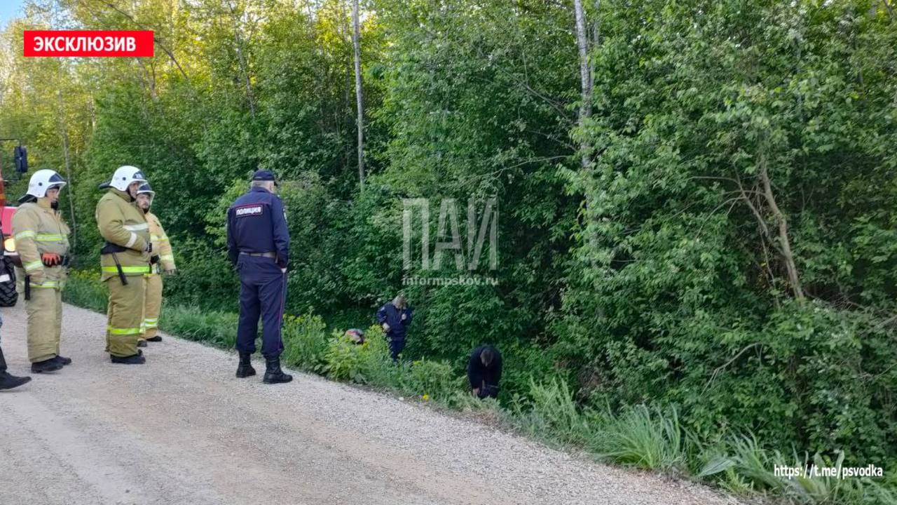 Мотоциклист вылетел в кювет в Пыталовском районе 