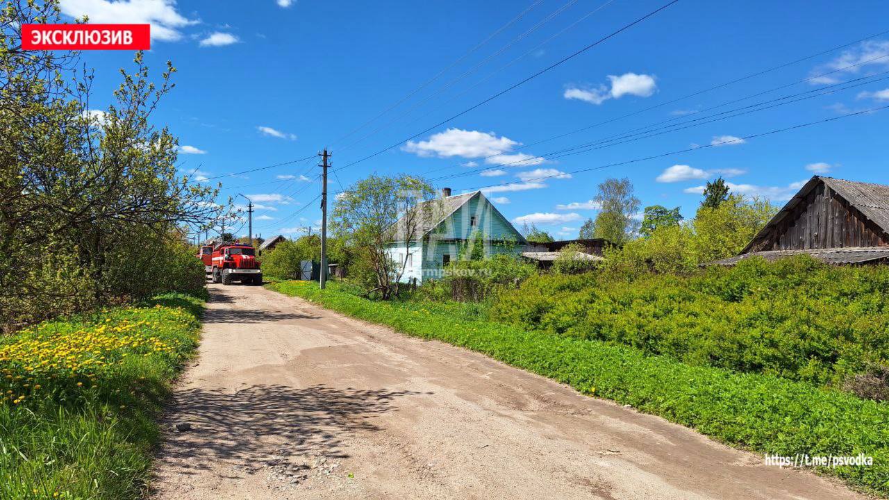 Пожарные потушили баню в Опочке