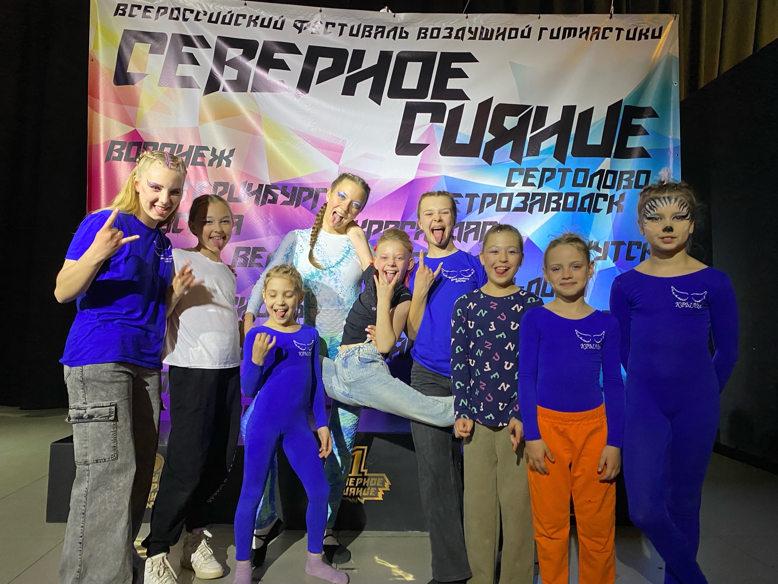 Псковички стали призёрами фестиваля по воздушной гимнастике в Петербурге